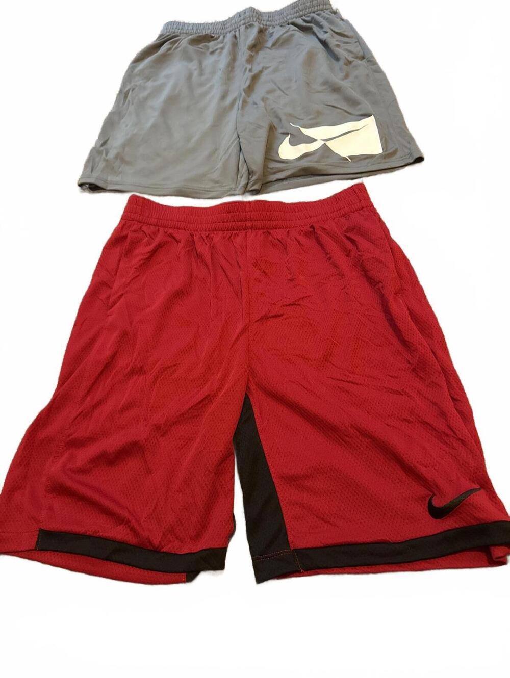 Nike Boys Kids XL+ Husky Lot of 2 Dri-FIT St Fit Athletic Shorts